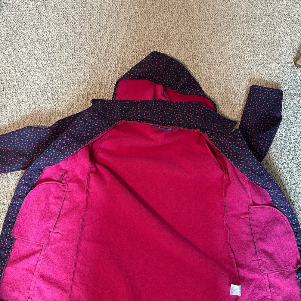 Waterproof & Warm Navy and Pink Flower Size 10/12 by Pink Platinum - Picture 10 of 10